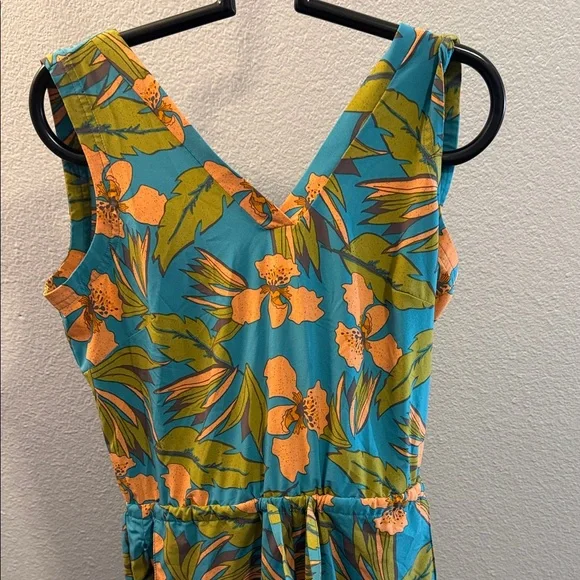 Toad & CO Tropical Floral Sleeveless Romper - Picture 1 of 9